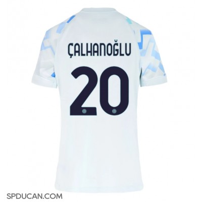 Zenski Nogometni Dres Inter Milan Hakan Calhanoglu #20 Gostujuci 2025-26 Kratak Rukav Zenski Nogometni Dres Inter Milan Hakan Calhanoglu #20 Gostujuci 2025-26 Kratak Rukav